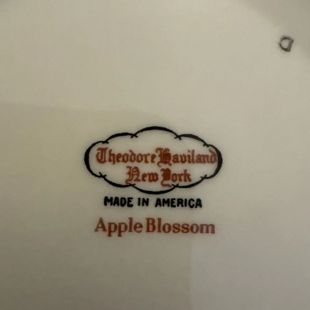 Set of 4 Theodore Haviland New York Apple Blossom 6 3/8